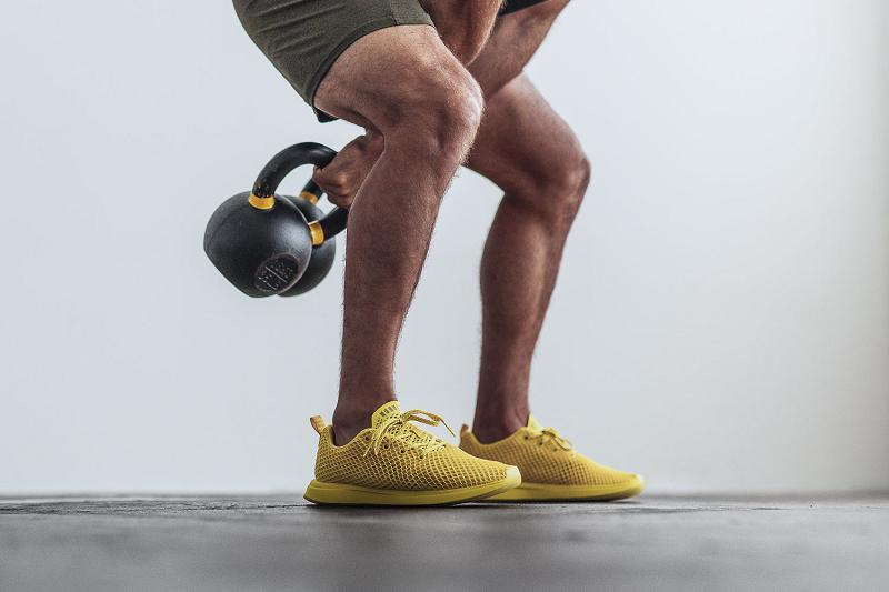 Men's Nobull Rubber Ducky Mesh Running Shoes Yellow | SG J2113P